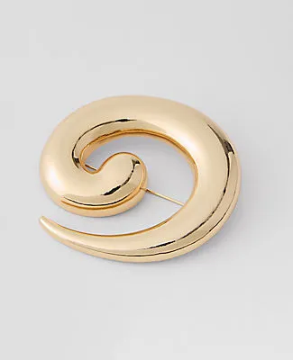 Ann Taylor Metal Swirl Brooch sold by Ann Taylor