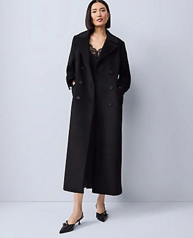 Ann Taylor Fitted Double Breasted Long Coat sold by Ann Taylor
