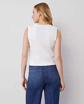 Ann Taylor Knit V-Neck Vest sold by Ann Taylor product image thumbnail 2