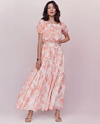 Ann Taylor Floral Tiered Full Skirt sold by Ann Taylor product image thumbnail 4