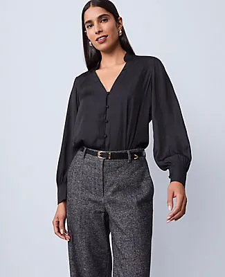 Ann Taylor V-Neck Popover Top sold by Ann Taylor
