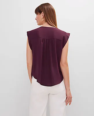 Ann Taylor Pintucked Cap Sleeve Top sold by Ann Taylor product image thumbnail 2