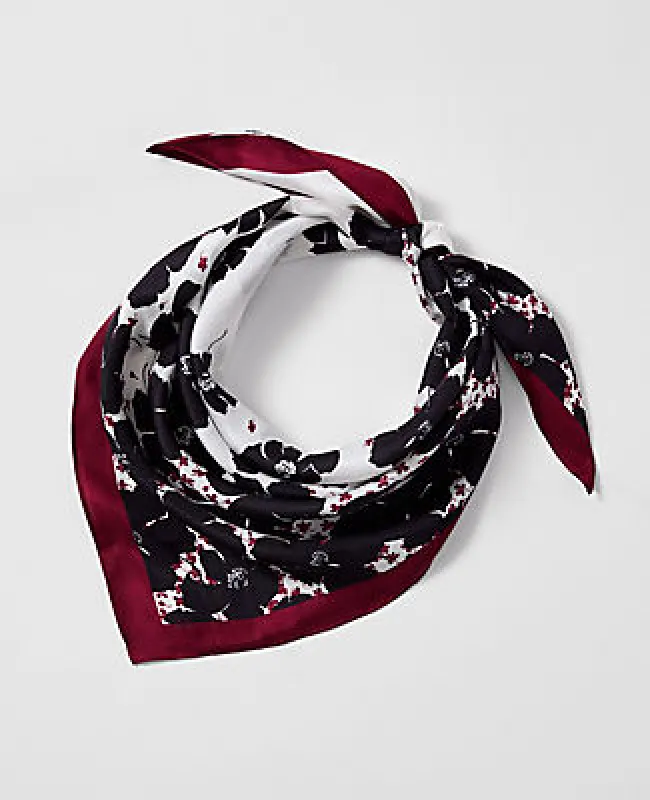 Ann Taylor Leopold Floral Silk Scarf sold by Ann Taylor