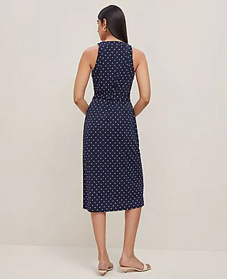 Ann Taylor Polka Dot Halter Wrap Midi Dress sold by Ann Taylor product image thumbnail 2