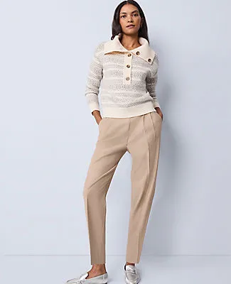 Ann Taylor Weekend Collection High Rise Tapered Pant sold by Ann Taylor product image thumbnail 4