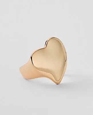 Ann Taylor Metal Stone Heart Ring sold by Ann Taylor
