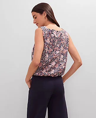 Ann Taylor Petite Weekend Collection Linen Blend Bubble Hem Top sold by Ann Taylor product image thumbnail 2