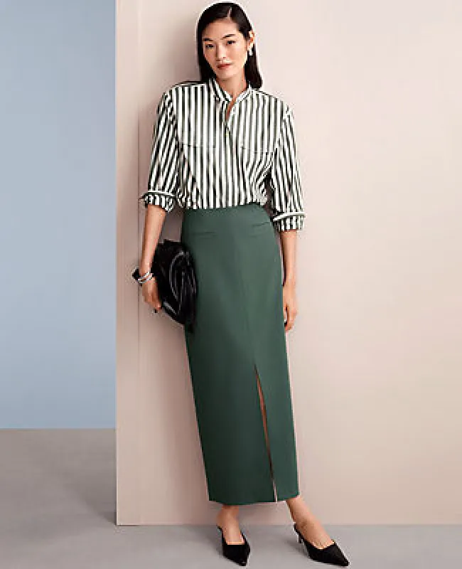 Ann Taylor Ponte Pocket Maxi Skirt sold by Ann Taylor