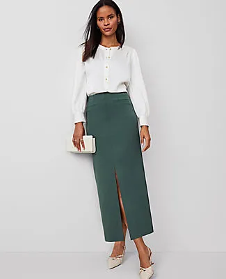 Ann Taylor Ponte Pocket Maxi Skirt sold by Ann Taylor product image thumbnail 2