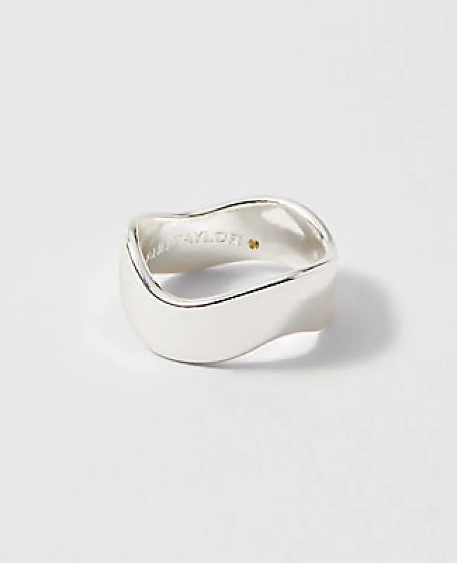 Ann Taylor Metal Wavy Ring sold by Ann Taylor