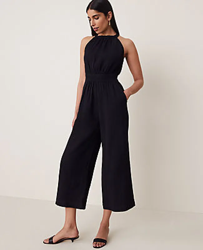 Ann Taylor Halter Jumpsuit sold by Ann Taylor