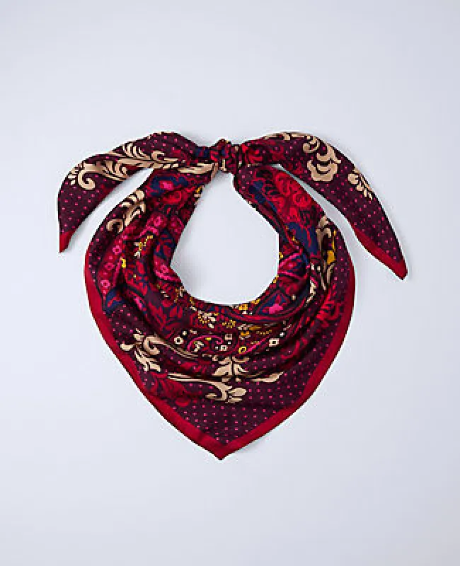 Ann Taylor Paisley Oversized Silk Scarf sold by Ann Taylor
