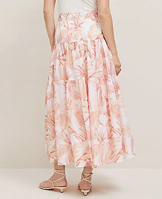 Ann Taylor Floral Tiered Full Skirt sold by Ann Taylor product image thumbnail 3