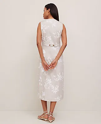 Ann Taylor Petite Floral V-Neck Shirtdress sold by Ann Taylor product image thumbnail 2