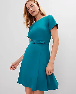 Ann Taylor Crew Neck Belted Flare Dress sold by Ann Taylor