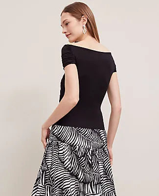 Ann Taylor Crisscross Off-The-Shoulder Top sold by Ann Taylor product image thumbnail 2