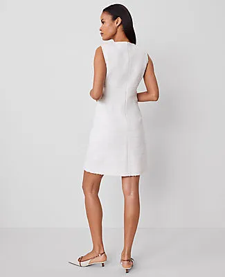 Ann Taylor Tweed Button Shift Dress sold by Ann Taylor product image thumbnail 3