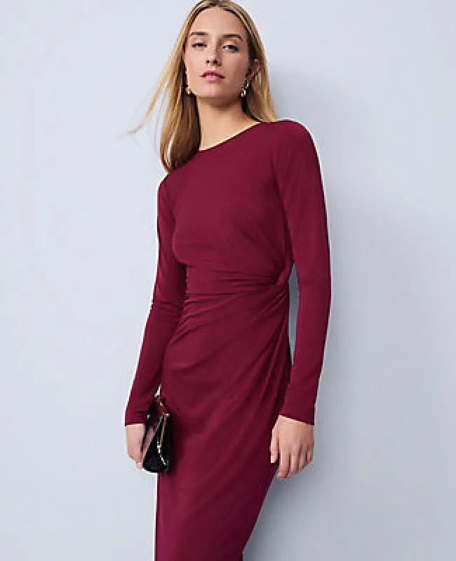 Ann Taylor Crew Neck Twist Sheath Dress sold by Ann Taylor