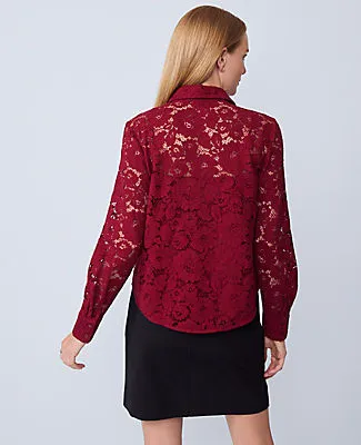 Ann Taylor Lace Shirt sold by Ann Taylor product image thumbnail 2