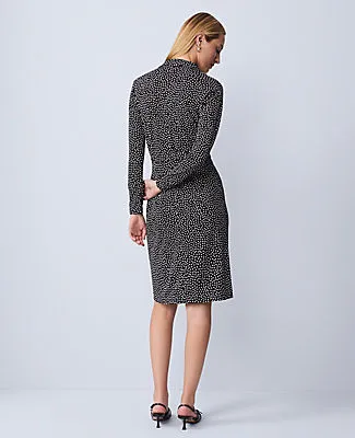 Ann Taylor Dotted Knit Wrap Dress sold by Ann Taylor product image thumbnail 2