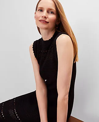 Ann Taylor Petite Crochet Midi Dress sold by Ann Taylor product image thumbnail 3