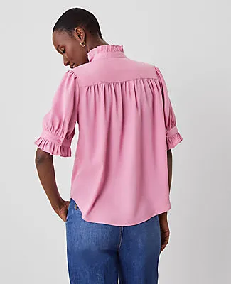 Ann Taylor Ruffle Collar Shirt sold by Ann Taylor product image thumbnail 2