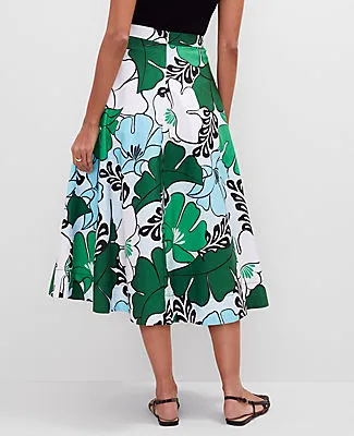 Ann Taylor Floral Tea Length Skirt sold by Ann Taylor product image thumbnail 3