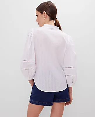 Ann Taylor Puff Sleeve Top sold by Ann Taylor product image thumbnail 2