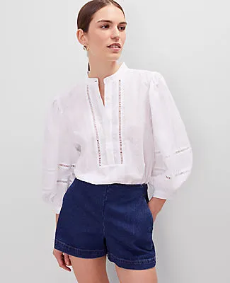 Ann Taylor Puff Sleeve Top sold by Ann Taylor product image thumbnail 3