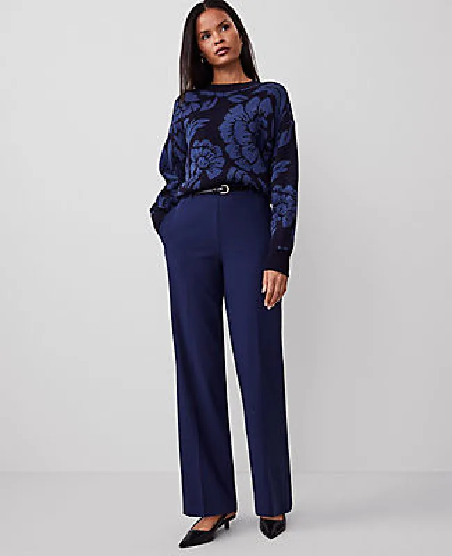 Ann Taylor The Side-Zip Straight Pant in Bi-Stretch sold by Ann Taylor