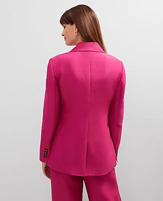 Ann Taylor Studio Collection One Button Fitted Long Blazer sold by Ann Taylor product image thumbnail 2
