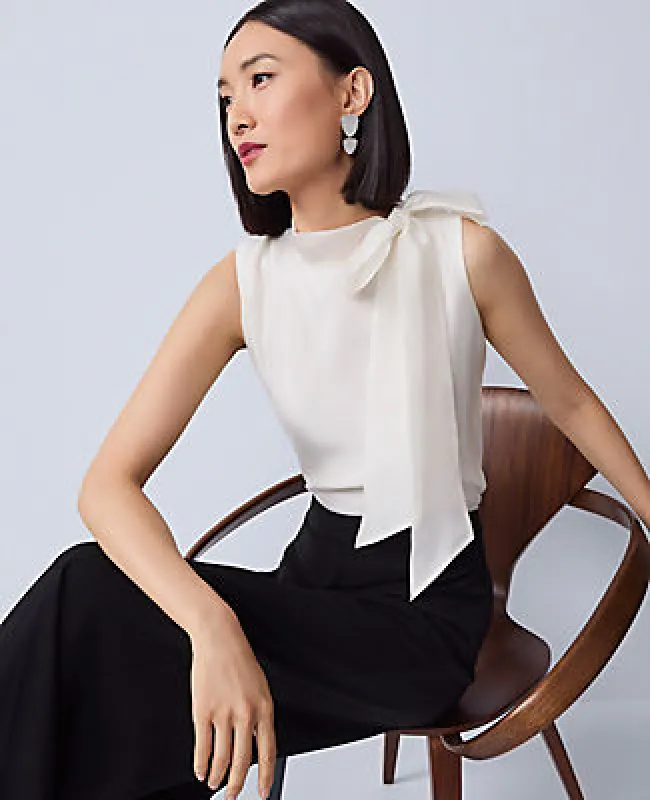 Ann Taylor Tie Neck Halter Top sold by Ann Taylor