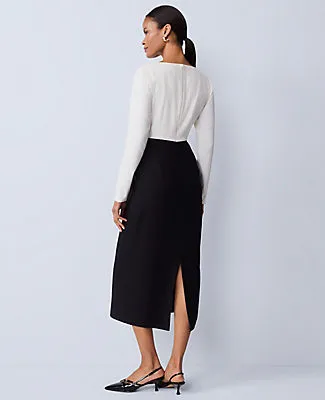 Ann Taylor Colorblock Twist Midi Dress sold by Ann Taylor product image thumbnail 2