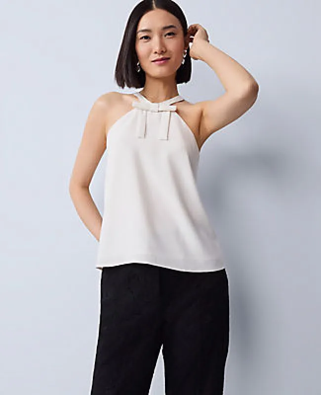 Ann Taylor Bow Halter Top sold by Ann Taylor