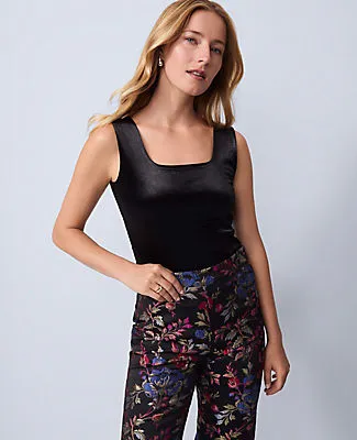 Ann Taylor Velvet Square Neck Tank Top sold by Ann Taylor