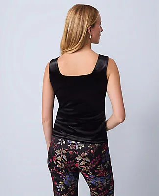 Ann Taylor Velvet Square Neck Tank Top sold by Ann Taylor product image thumbnail 2