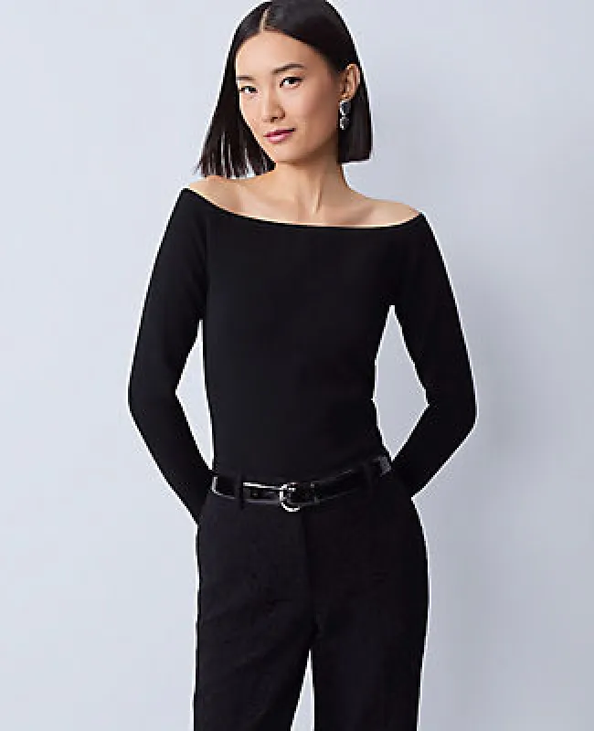 Ann Taylor Off-The-Shoulder Sweater sold by Ann Taylor