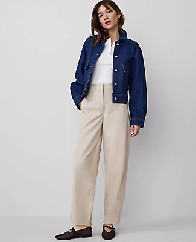 Ann Taylor Petite Weekend Collection Seamed Barrel Ankle Pant sold by Ann Taylor