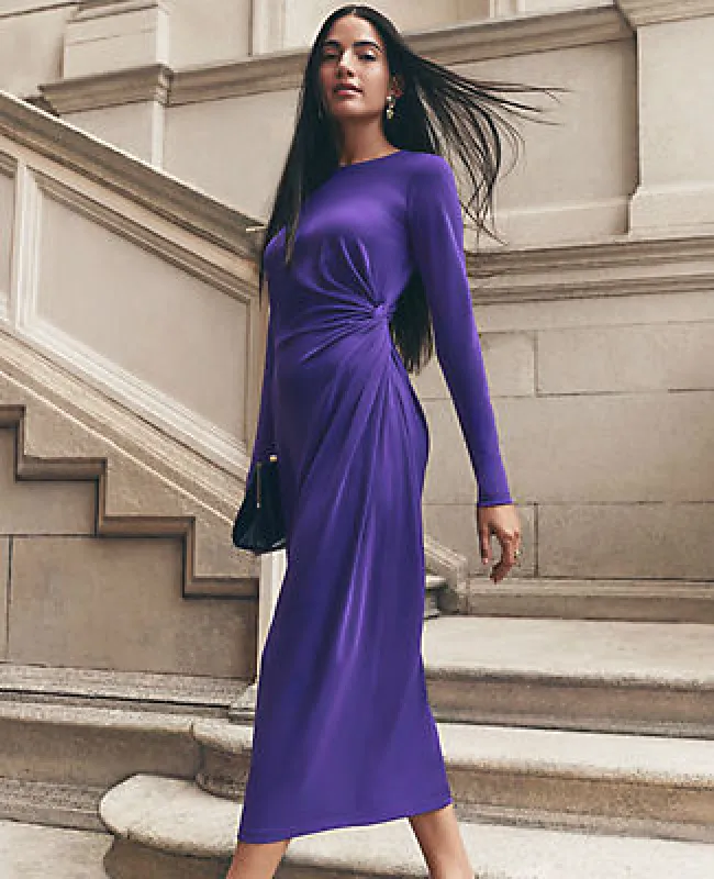 Ann Taylor Crew Neck Twist Sheath Dress sold by Ann Taylor