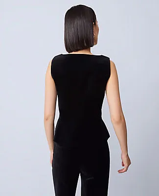 Ann Taylor Velvet Square Neck Vest sold by Ann Taylor product image thumbnail 2