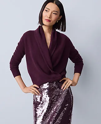 Ann Taylor Petite Cashmere Shawl Collar Sweater sold by Ann Taylor product image thumbnail 2