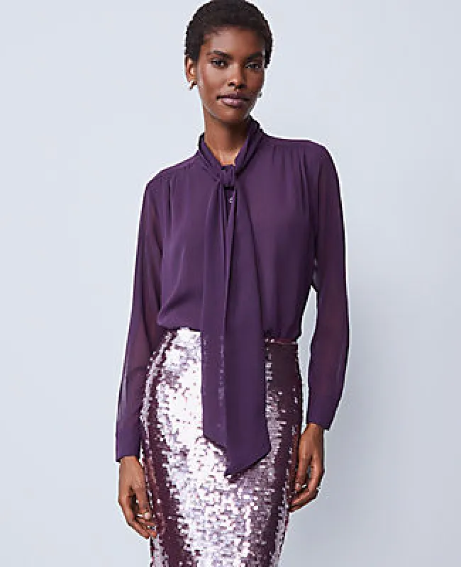 Ann Taylor Petite Bow Blouse sold by Ann Taylor