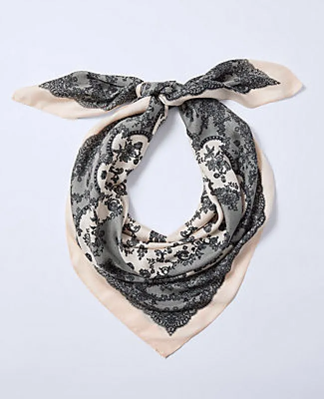 Ann Taylor Printed Silk Scarf sold by Ann Taylor