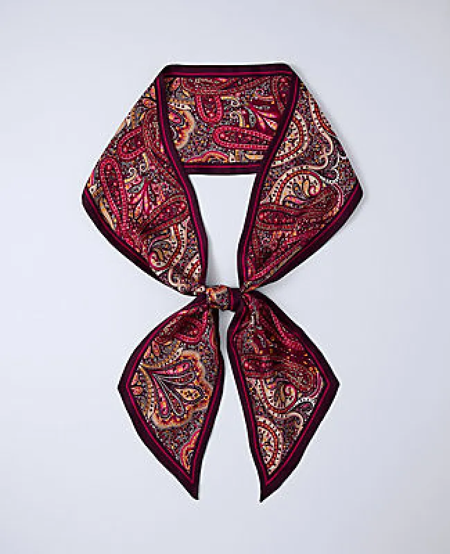 Ann Taylor Skinny Paisley Silk Scarf sold by Ann Taylor