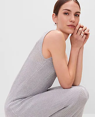 Ann Taylor Scoop Neck Metallic Dress sold by Ann Taylor