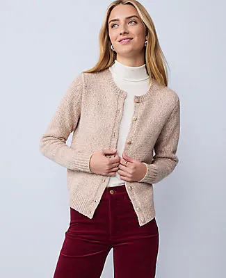 Ann Taylor Weekend Collection Shimmer Cardigan sold by Ann Taylor product image thumbnail 3
