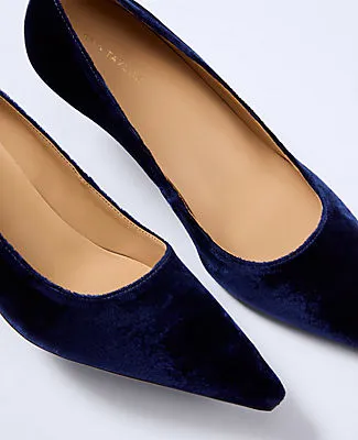 Ann Taylor Velvet Kitten Heel Pump sold by Ann Taylor product image thumbnail 2