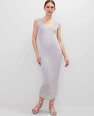 Ann Taylor Petite Scoop Neck Metallic Dress sold by Ann Taylor product image thumbnail 4