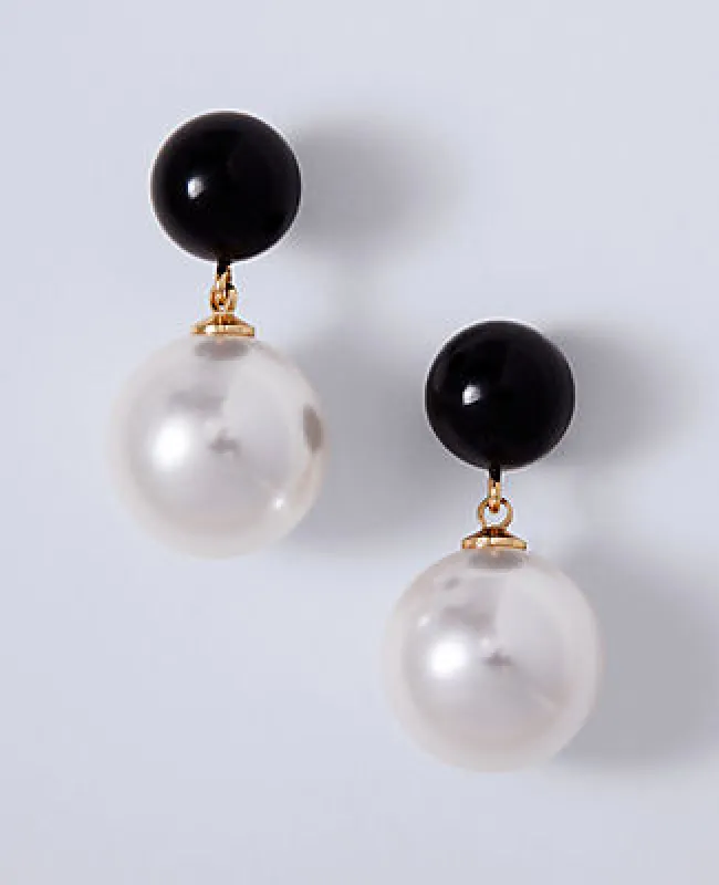 Ann Taylor Pearlized Drop Earrings sold by Ann Taylor