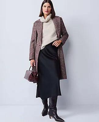 Ann Taylor Petite Herringbone Double Breasted Long Coat sold by Ann Taylor product image thumbnail 3